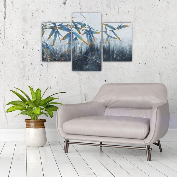 Kép - bambusz a falon (90x60 cm)