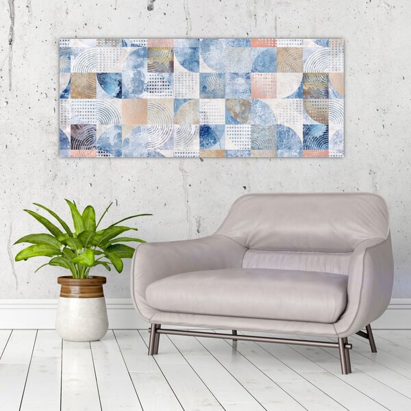 Kép - Geometrikus formák a falon (120x50 cm)