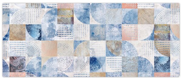 Kép - Geometrikus formák a falon (120x50 cm)