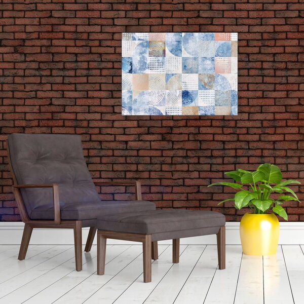 Kép - Geometrikus formák a falon (70x50 cm)