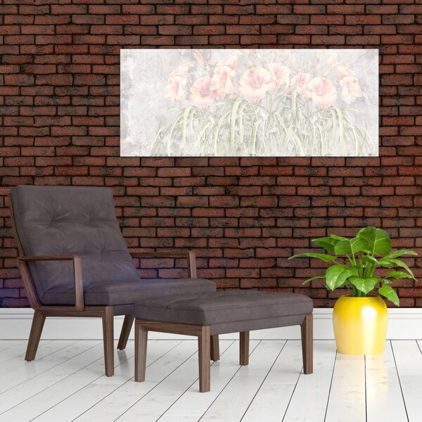 Kép - Liliomok freskója (120x50 cm)