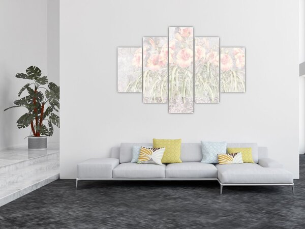 Kép - Liliomok freskója (150x105 cm)