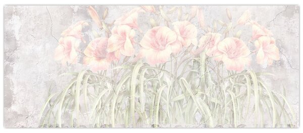 Kép - Liliomok freskója (120x50 cm)
