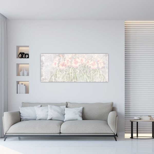 Kép - Liliomok freskója (120x50 cm)