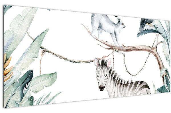 Kép - egzotikus állatok (120x50 cm)