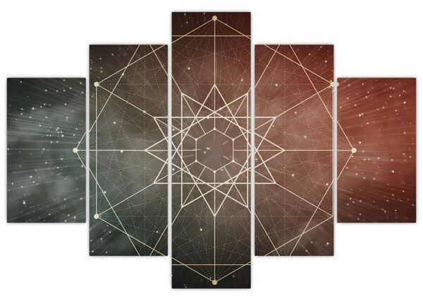 Kép - Kozmikus dodekagram (150x105 cm)