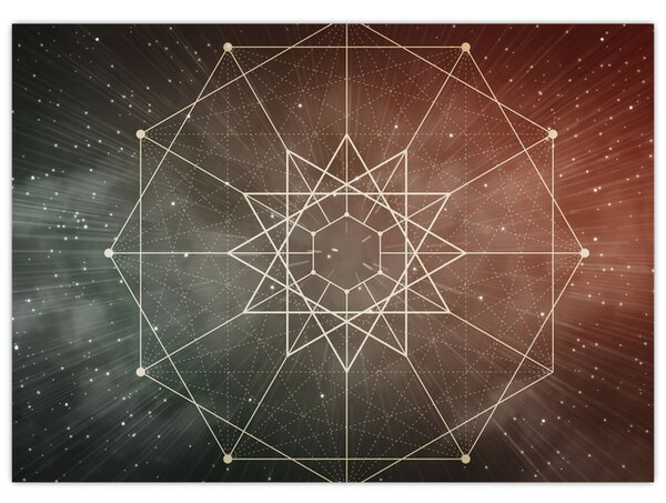 Kép - Kozmikus dodekagram (70x50 cm)