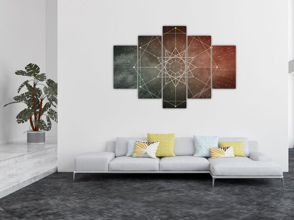 Kép - Kozmikus dodekagram (150x105 cm)