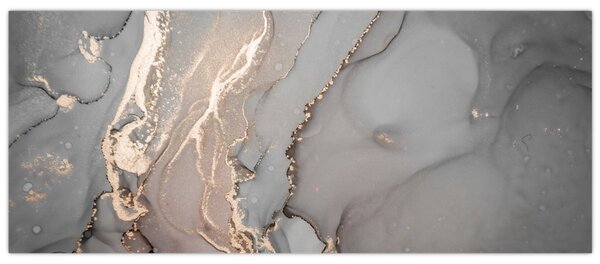 Kép - Szürke-arany márvány (120x50 cm)
