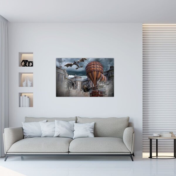 Kép - szürreális táj (90x60 cm)