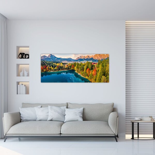 Kép - Urisee-tó, Ausztria (120x50 cm)
