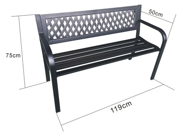 Kerti pad Kampa (fekete)