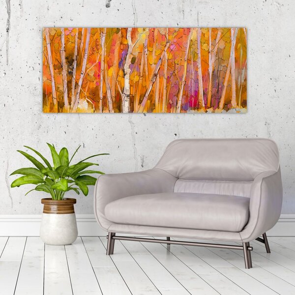 Kép - őszi erdő (120x50 cm)