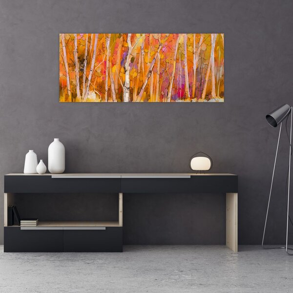Kép - őszi erdő (120x50 cm)
