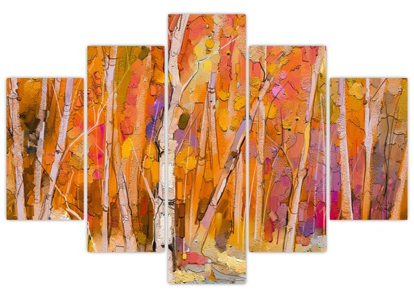 Kép - őszi erdő (150x105 cm)