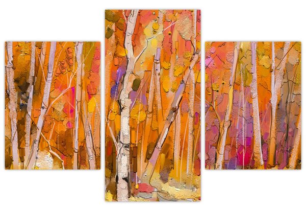 Kép - őszi erdő (90x60 cm)
