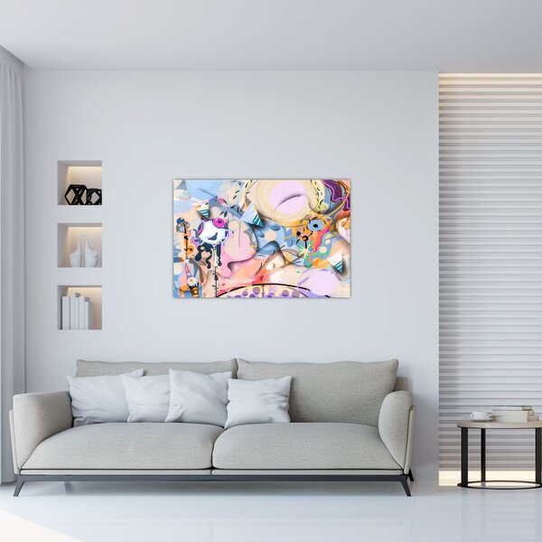 Kép - mesebeli absztrakció (90x60 cm)