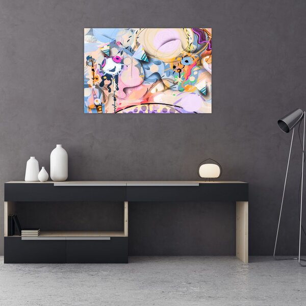 Kép - mesebeli absztrakció (90x60 cm)