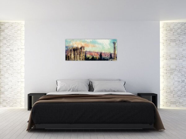 Kép - akropolisz, Athens, Görögország (120x50 cm)