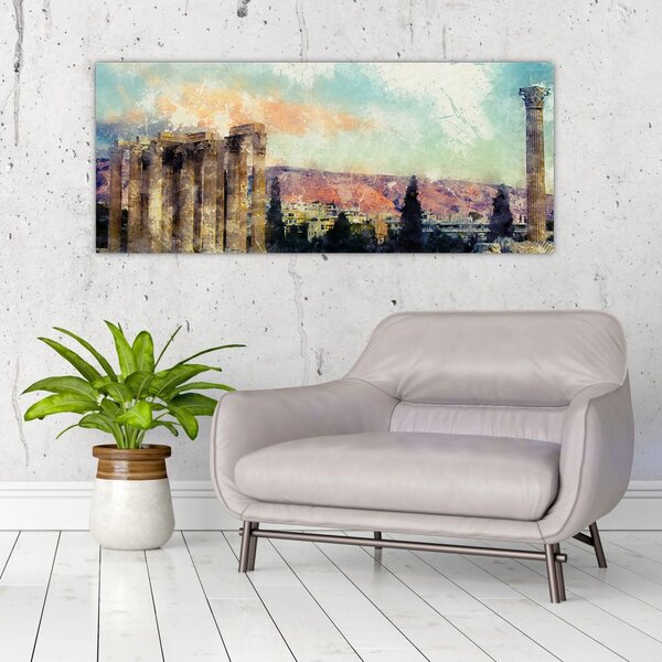 Kép - akropolisz, Athens, Görögország (120x50 cm)