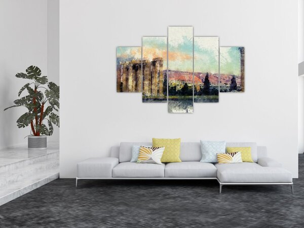 Kép - akropolisz, Athens, Görögország (150x105 cm)