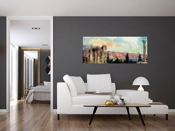 Kép - akropolisz, Athens, Görögország (120x50 cm)