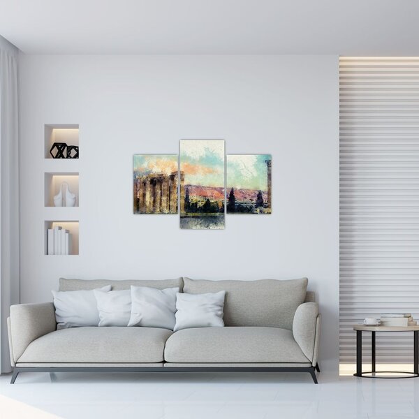 Kép - akropolisz, Athens, Görögország (90x60 cm)