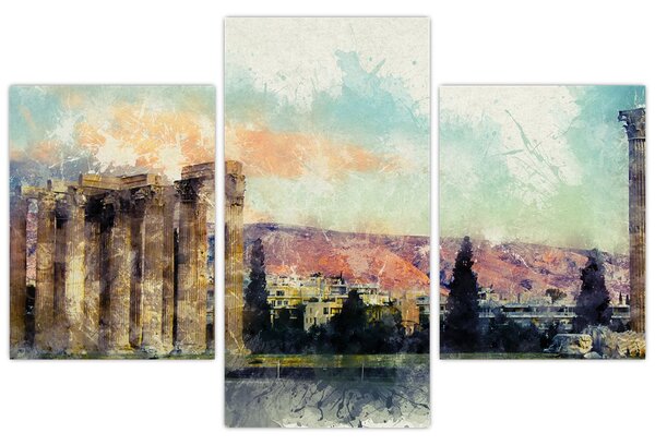 Kép - akropolisz, Athens, Görögország (90x60 cm)