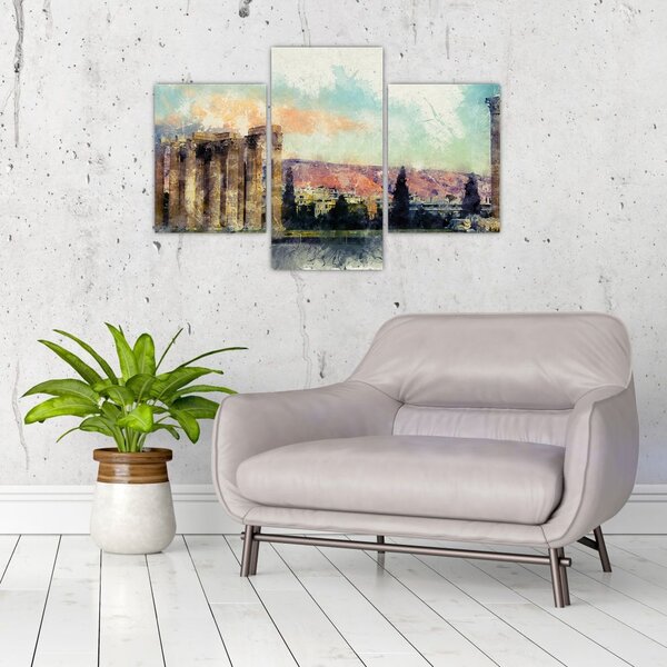 Kép - akropolisz, Athens, Görögország (90x60 cm)