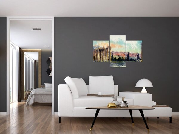 Kép - akropolisz, Athens, Görögország (90x60 cm)