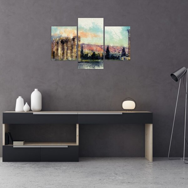 Kép - akropolisz, Athens, Görögország (90x60 cm)