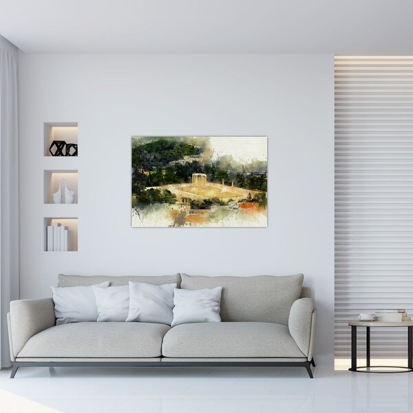 Kép - Zeusz temploma, Athén, Görögország (90x60 cm)