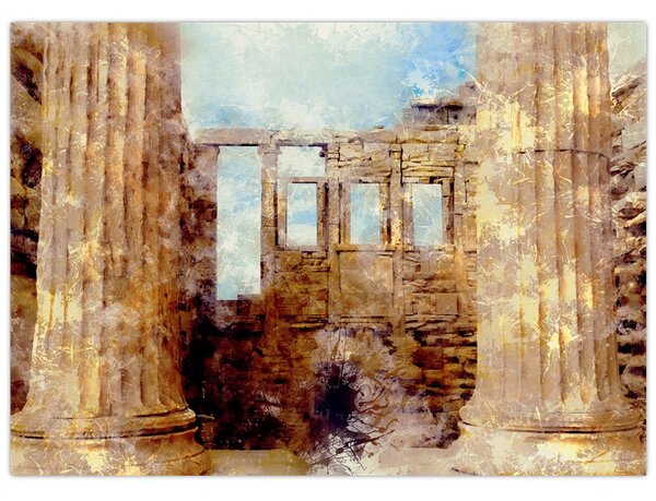 Kép - Érechthéion, Athens, görögország (70x50 cm)