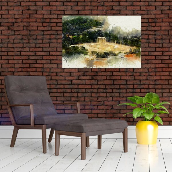 Kép - Zeusz temploma, Athén, Görögország (90x60 cm)