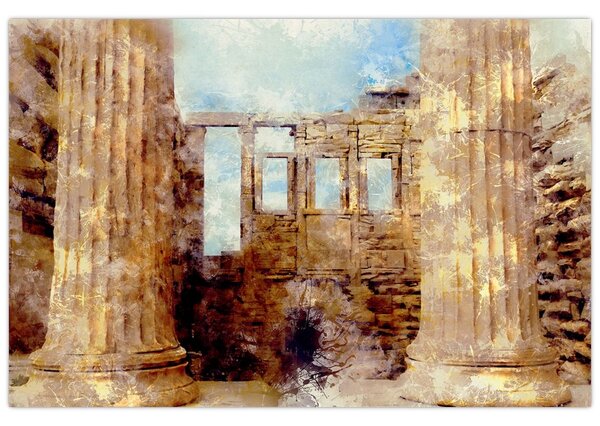 Kép - Érechthéion, Athens, görögország (90x60 cm)