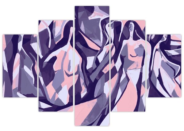 Kép - absztrakt nők (150x105 cm)
