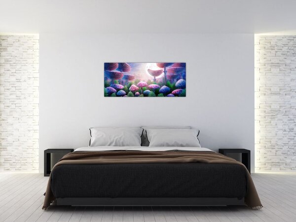 Kép - Gomba teliholdkor, grafika (120x50 cm)