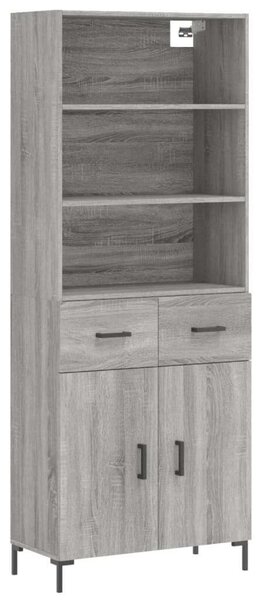 VidaXL szürke sonoma szerelt fa magasszekrény 69,5 x 34 x 180 cm