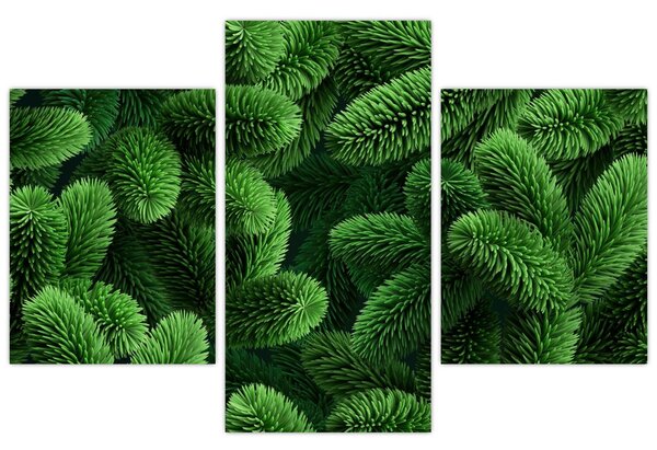 Kép - Tűlevelű gallyak (90x60 cm)
