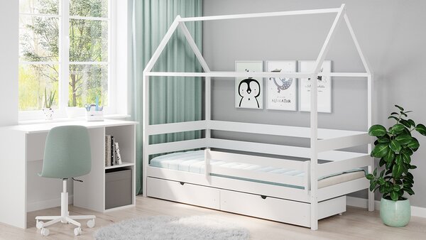 Comfio ház alakú gyerekágy 80x180 - fehér