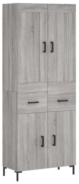 VidaXL szürke sonoma szerelt fa magasszekrény 69,5 x 34 x 180 cm