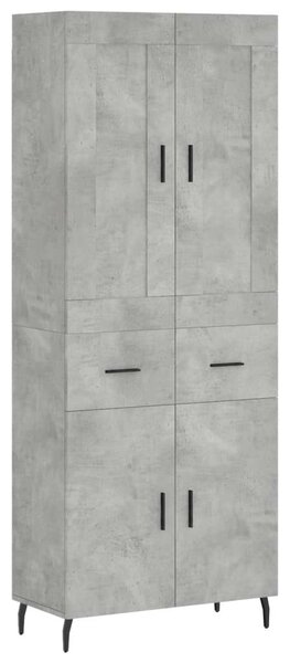Balena Magasszekrény - Betonszürke - 69,5x34x180 cm