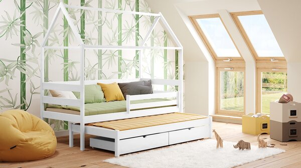 Gyermekágy pavilon egyszintes kihúzhato Comfio - FEHÉR, 80x180