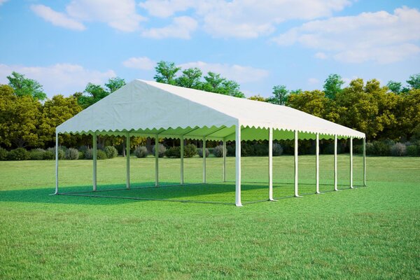 Party sátor 8x12 m Max+ 2,6m - tűzálló szín fehér