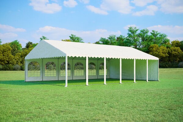 Party sátor 8x12 m Max+ 2,6m - tűzálló szín fehér