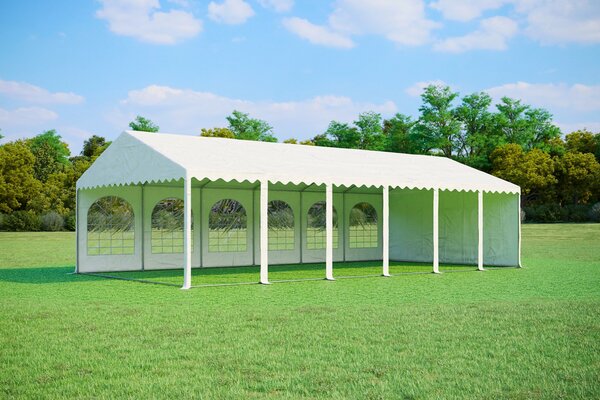 Party sátor 6x12m Max+ 2,6m - tűzálló szín fehér
