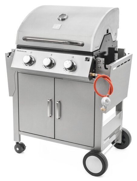 G21 Oklahoma BBQ Premium line gázgrill, 3 égőfej + ajándék nyomáscsökkentő