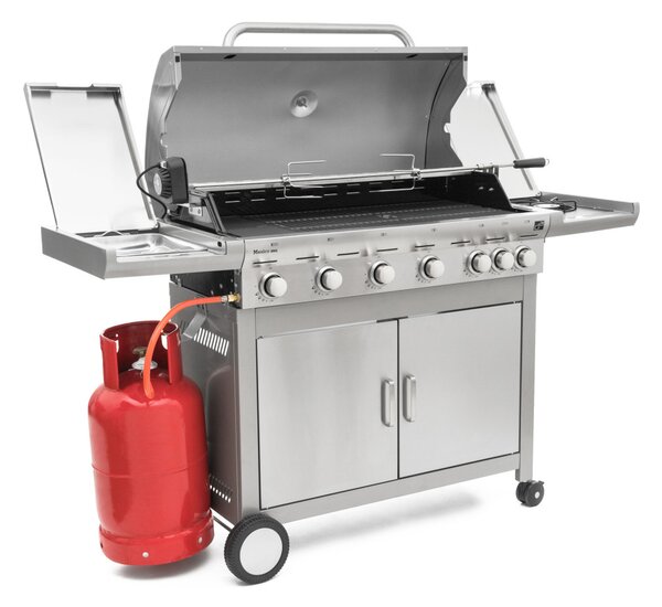 G21 Mexico BBQ Premium line gázgrill, 7 égőfej + ajándék nyomáscsökkentő