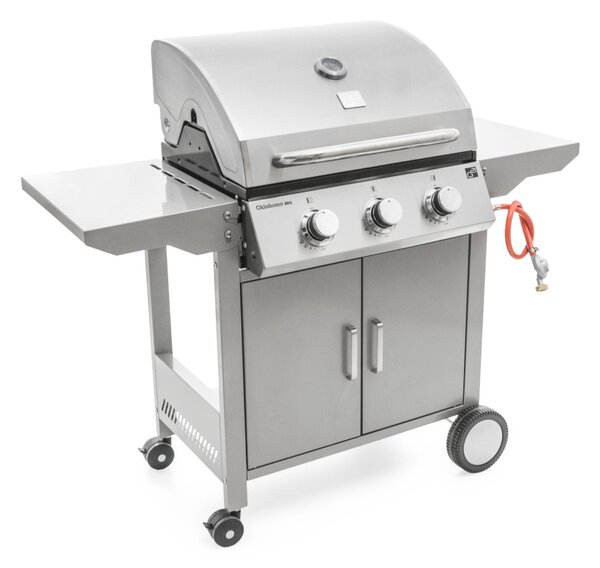 G21 Oklahoma BBQ Premium line gázgrill, 3 égőfej + ajándék nyomáscsökkentő