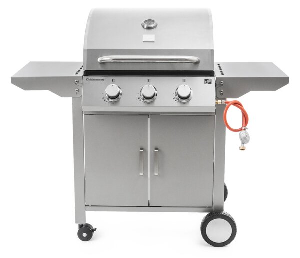 G21 Oklahoma BBQ Premium line gázgrill, 3 égőfej + ajándék nyomáscsökkentő